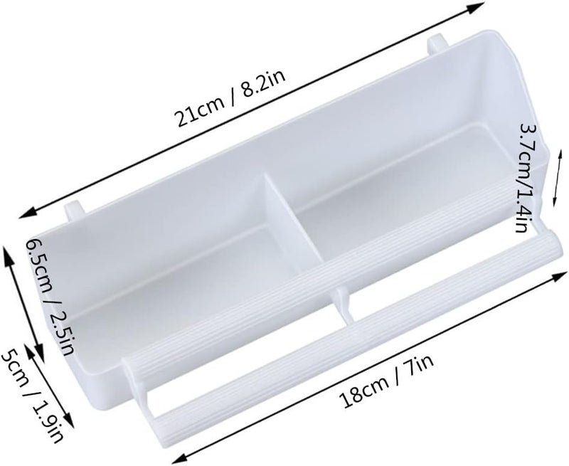 Seneme Bird Feeder/Dispenser for Cage, 4 Pack PP Material, Holds More Feeds, Double Cups Design, Perfect for Small Birds, Accessories Included - Image 2
